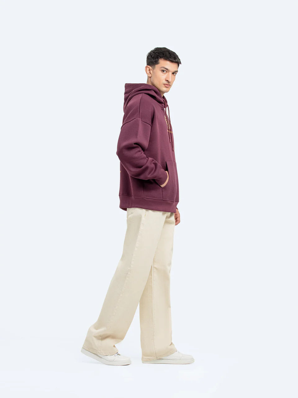 Printed Pullover Hoodie – Fleece with Bold Front & Back Design